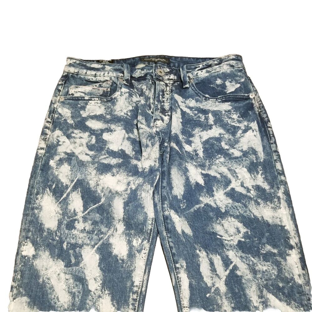 Cult Of Individuality Rebel Straight Jeans Men's Size 32x34 White Paint (32x33) - Picture 2 of 6